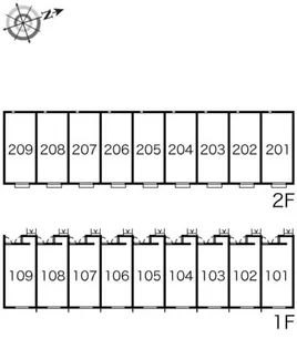 レオネクストラーラⅡ【102号室】の間取り
