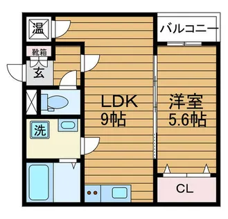 大阪府吹田市天道町【アパート】の間取り