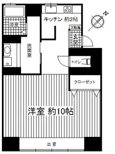 大浜コーポ【4階】の間取り