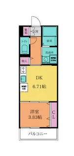 Grazie Shining beach ~シャイニング ビーチ~【102号室】の間取り