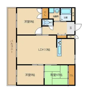 ライフステージDETO【306号室】の間取り