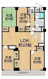 夕陽ヶ丘スカイハイツ【10階】の間取り