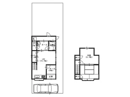 京都府京都市伏見区向島丸町【一戸建】の間取り