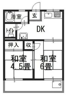 若葉ハイツ【2階】の間取り