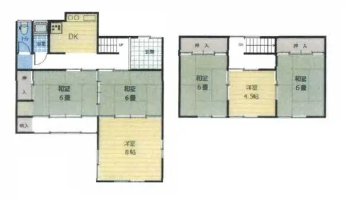 愛知県名古屋市瑞穂区軍水町1丁目【一戸建】の間取り