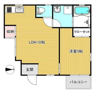 プレステージAGAKEⅡ【102号室】の間取り