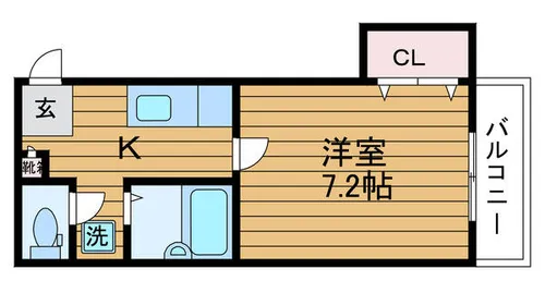 大阪府吹田市高浜町【アパート】の間取り