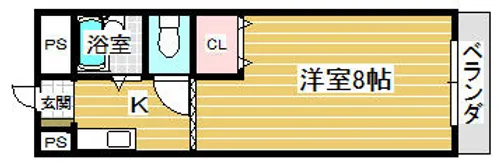 メゾンゆみ【204号室】の間取り