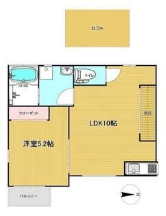 プレステージAGAKEⅡ【2階】の間取り