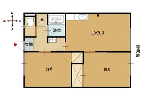 Domus(ドムス)【102号室】の間取り