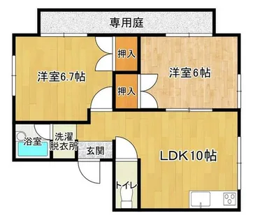 コーポ晃栄【101号室】の間取り