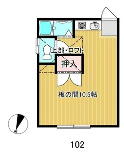 ウナハイツ【102号室】の間取り
