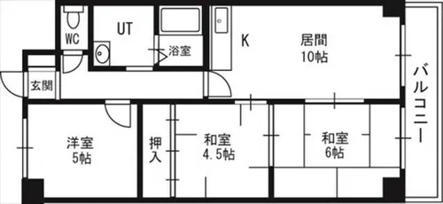 サンシティ新琴似【403号室】の間取り