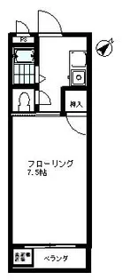 馬場コーポ【1階】の間取り