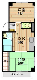 レイシットマンション【5階】の間取り