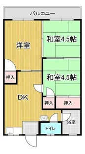 福岡県北九州市門司区大里東4丁目【アパート】の間取り