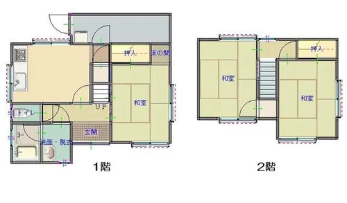 和歌山県和歌山市園部【一戸建】の間取り