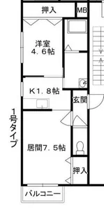 オルタナティブN17【1階】の間取り