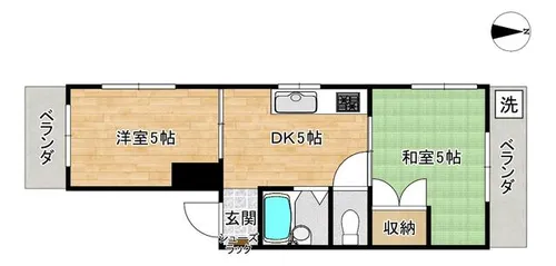 大阪府大阪市旭区大宮3丁目【マンション】の間取り
