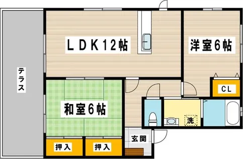 アネシス一枝C棟【1階】の間取り