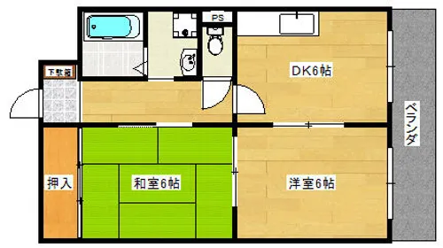 兵庫県神戸市西区森友5丁目【マンション】の間取り