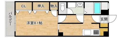 第5よしみビル【402号室】の間取り