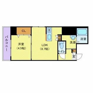 ノースプレミア大通北【5階】の間取り