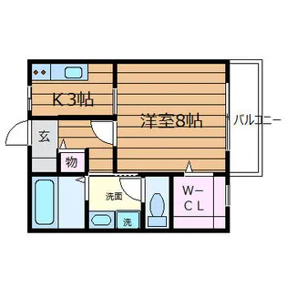 大阪府吹田市幸町【アパート】の間取り