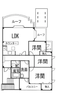 愛知県名古屋市中川区服部3丁目【一戸建】の間取り