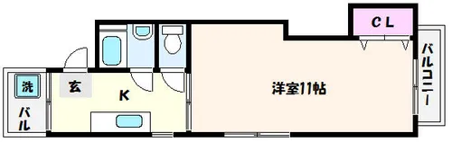 ハローマンション【5階】の間取り