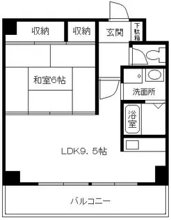 兵庫県加古川市別府町朝日町【マンション】の間取り