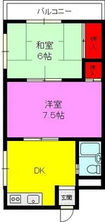 大阪府大東市諸福6丁目【マンション】の間取り