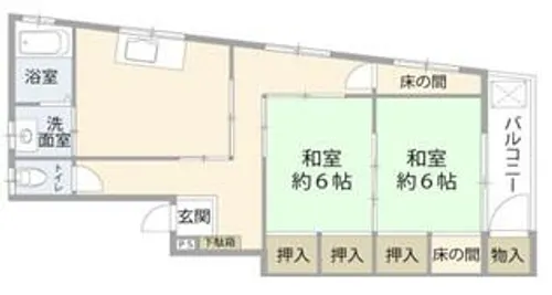 ハイツ善官谷【201号室】の間取り