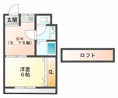 プチブリンダル【1階】の間取り