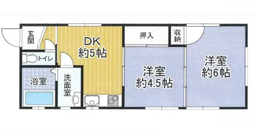 レジデンス広野【101号室】の間取り