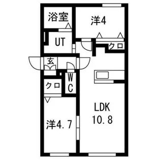 センチュリー日の出【203号室】の間取り