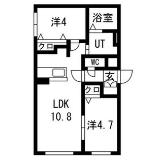 センチュリー日の出【4階】の間取り
