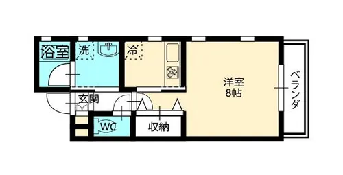 パルテール広道【2階】の間取り
