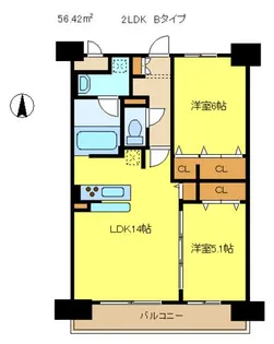 ソライロテラスあびこ【2階】の間取り