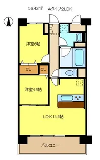 大阪府大阪市住吉区苅田7丁目【マンション】の間取り