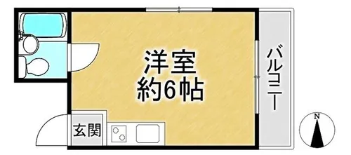 アドバン王子Ⅰ【604号室】の間取り