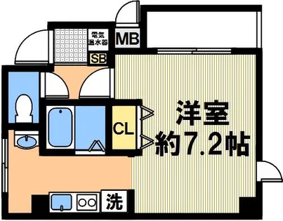 ドエル大倉山【407号室】の間取り