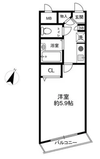 エンジェルハイツ【3階】の間取り