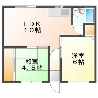 北海道余市郡余市町栄町【アパート】の間取り