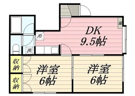 エクセルBハイツ【0201号室】の間取り