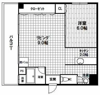 兵庫県西宮市浜甲子園2丁目【マンション】の間取り