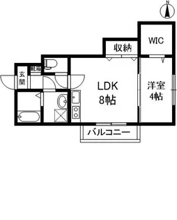 奈良県奈良市法蓮町【アパート】の間取り