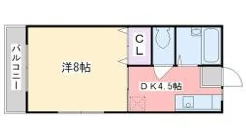 ハイツ溝口【2階】の間取り