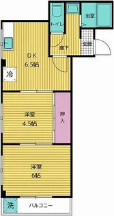 第三シャルマン四条畷【3階】の間取り