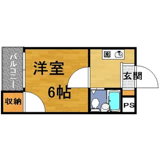ロイヤルヴィラあべの【305号室】の間取り
